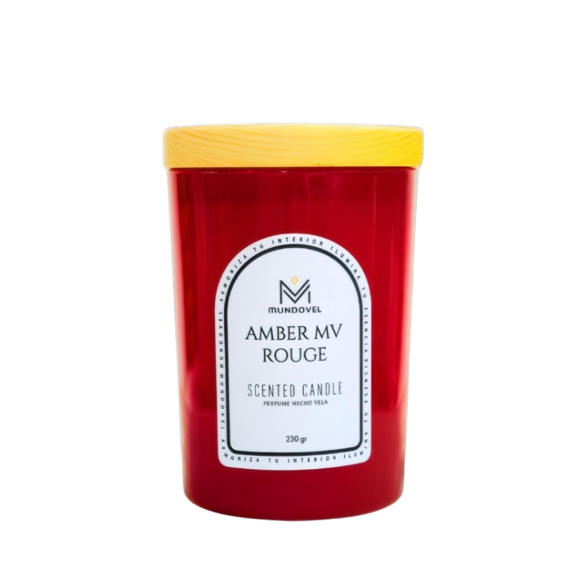 SCENTED CANDLE - AMBER MV ROUGE