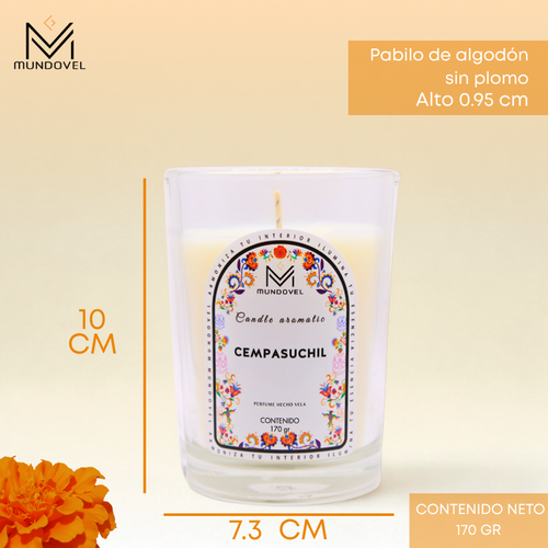 CANDLE AROMATIC - MV CEMPASÚCHIL