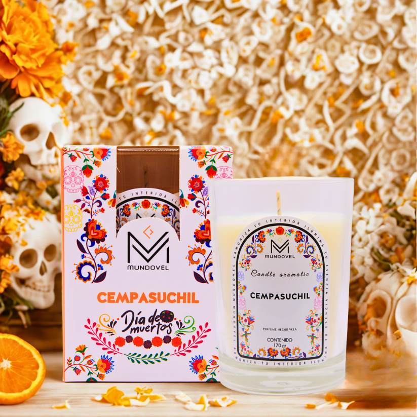 CANDLE AROMATIC - MV CEMPASÚCHIL