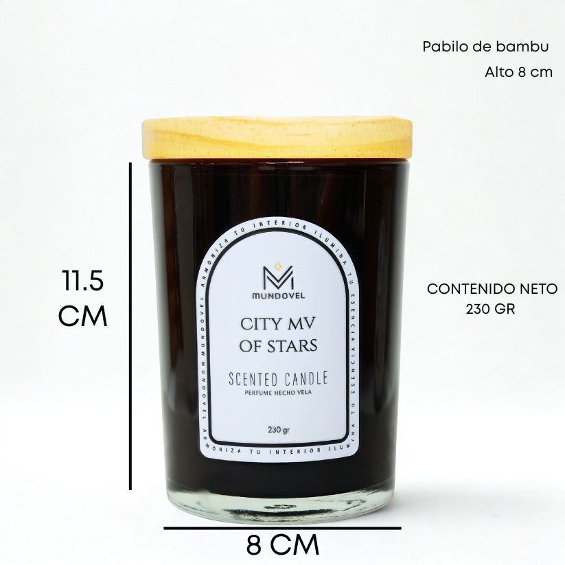 SCENTED CANDLE - CITY MV OF STARS