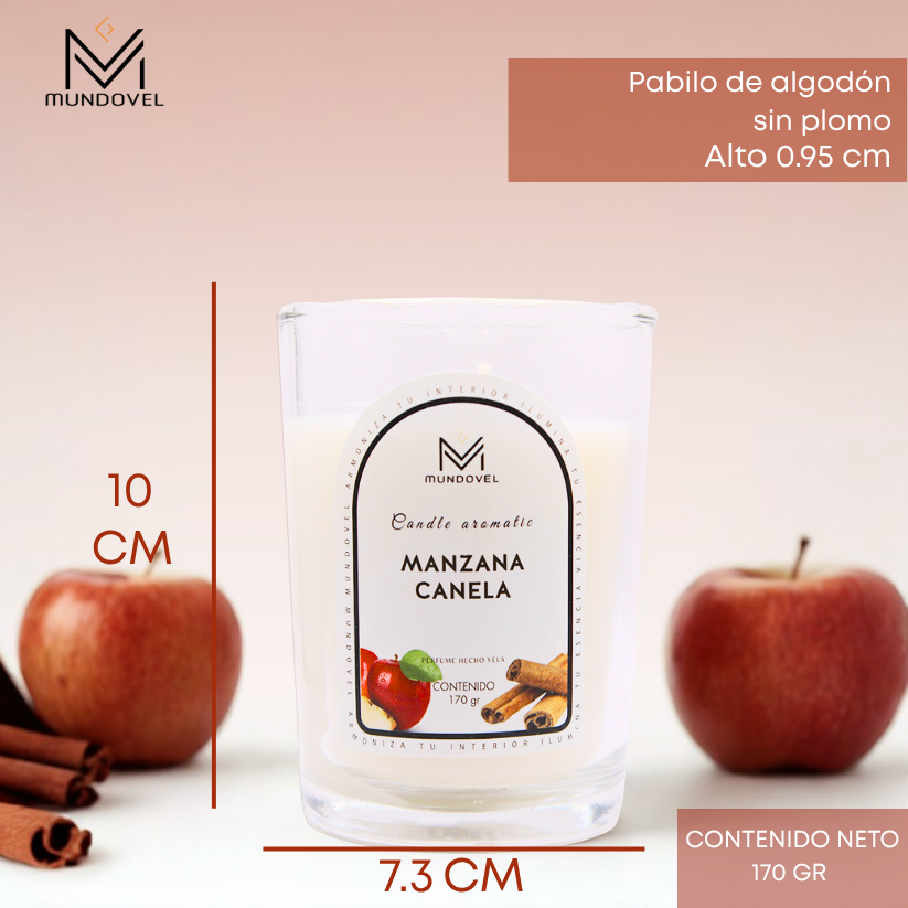 CANDLE AROMATIC - MV MANZANA CANELA