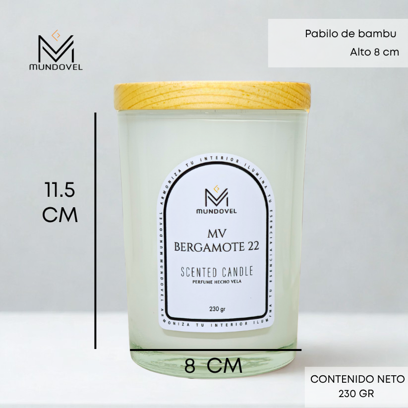 SCENTED CANDLE - MV BERGAMOTE 22
