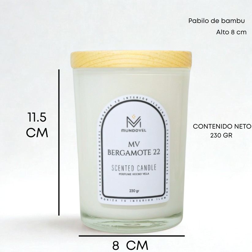 SCENTED CANDLE - MV BERGAMOTE 22
