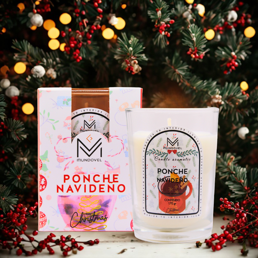 CANDLE AROMATIC - MV PONCHE NAVIDEÑO