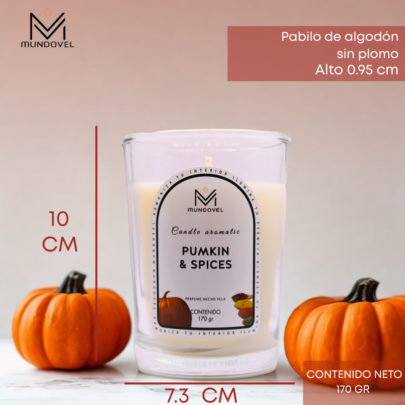 CANDLE AROMATIC - MV PUMPKIN & SPICES