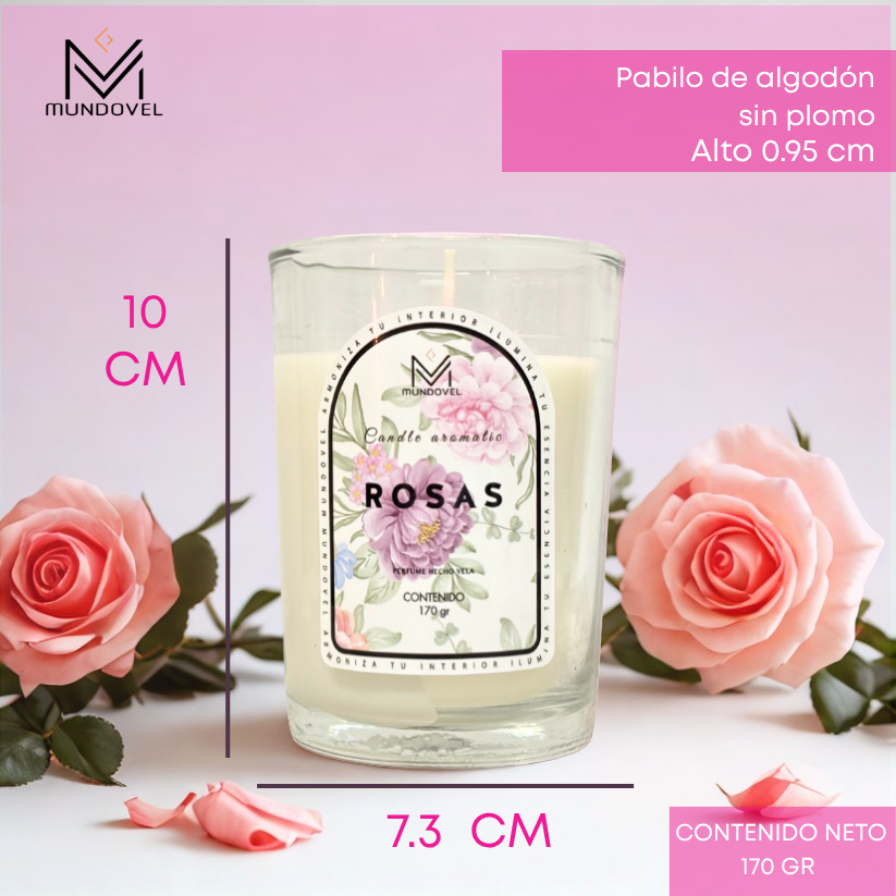 CANDLE AROMATIC - MV ROSAS
