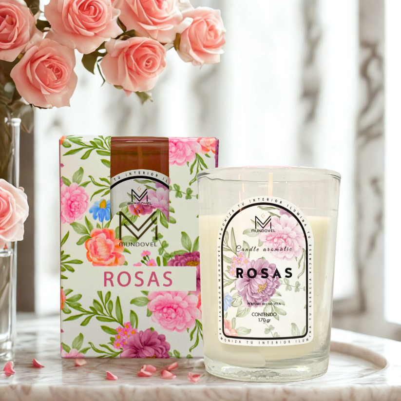 CANDLE AROMATIC - MV ROSAS