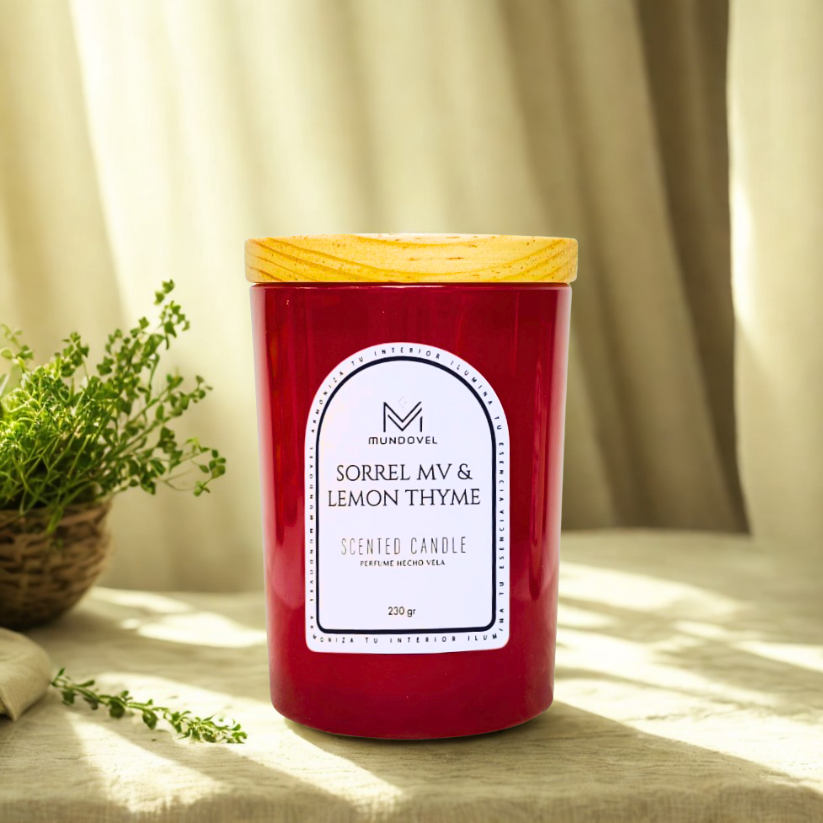 SCENTED CANDLE - SORREL MV & LEMON THYME
