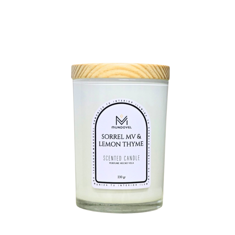 SCENTED CANDLE - SORREL MV & LEMON THYME