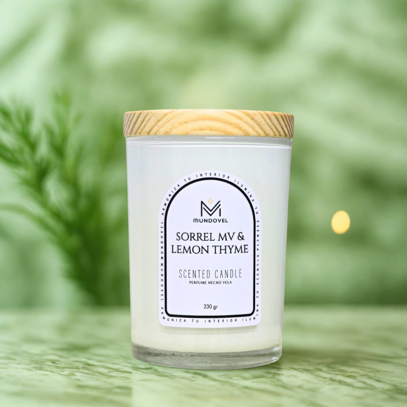 SCENTED CANDLE - SORREL MV & LEMON THYME
