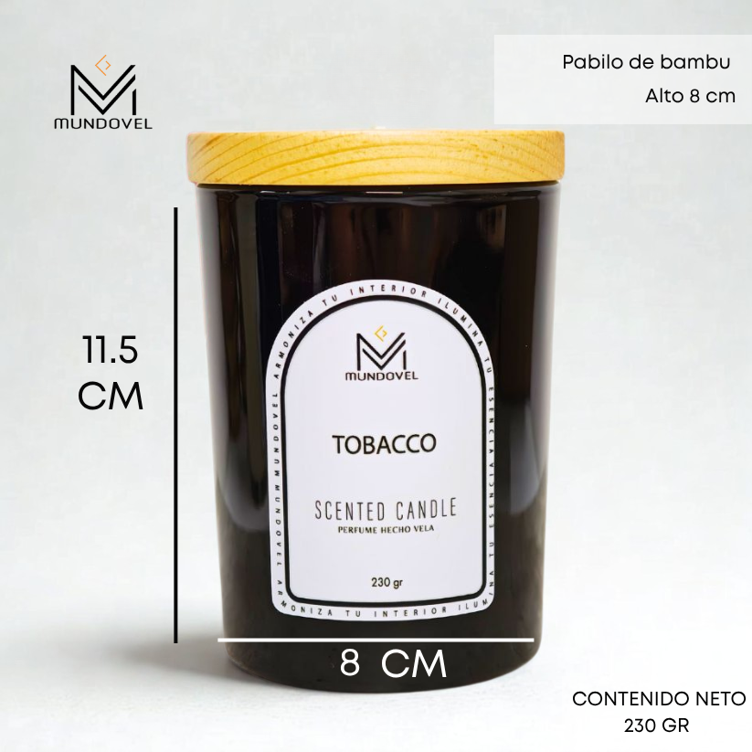 SCENTED CANDLE - TOBACCO