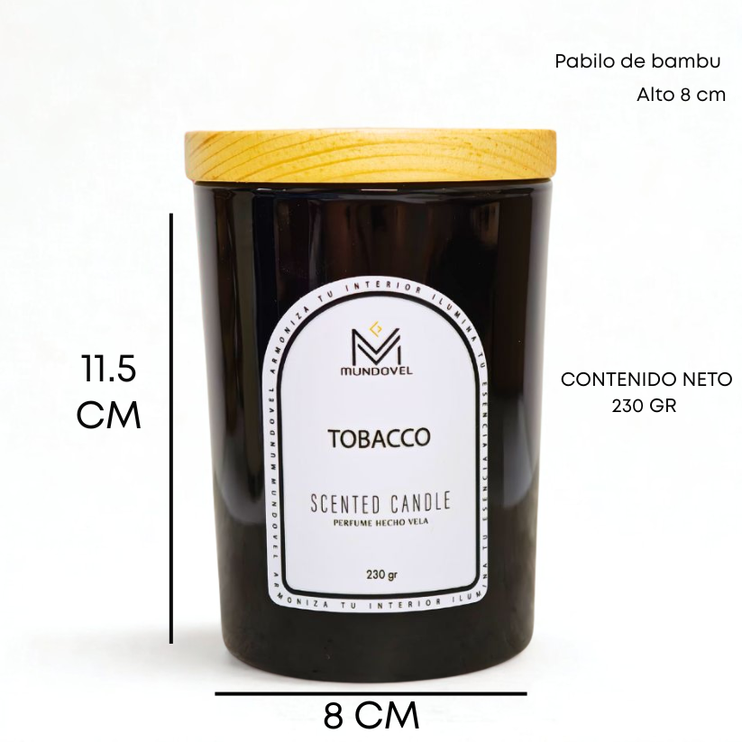 SCENTED CANDLE - TOBACCO