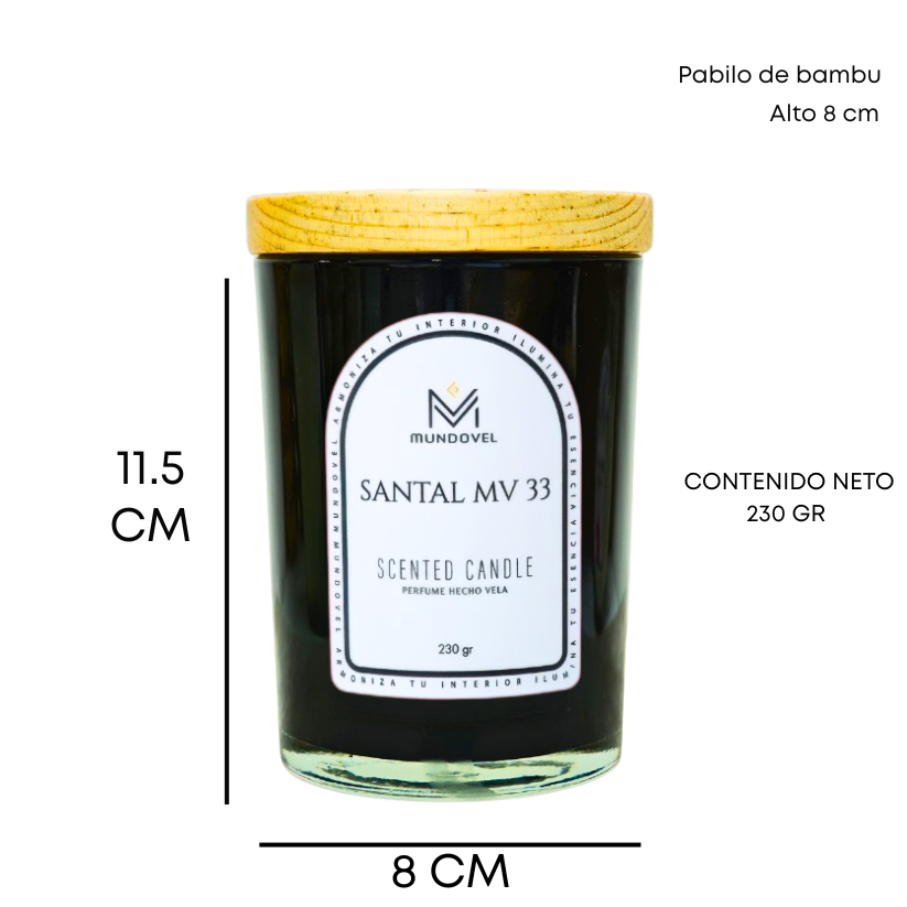 SCENTED CANDLE - SANTAL MV 33